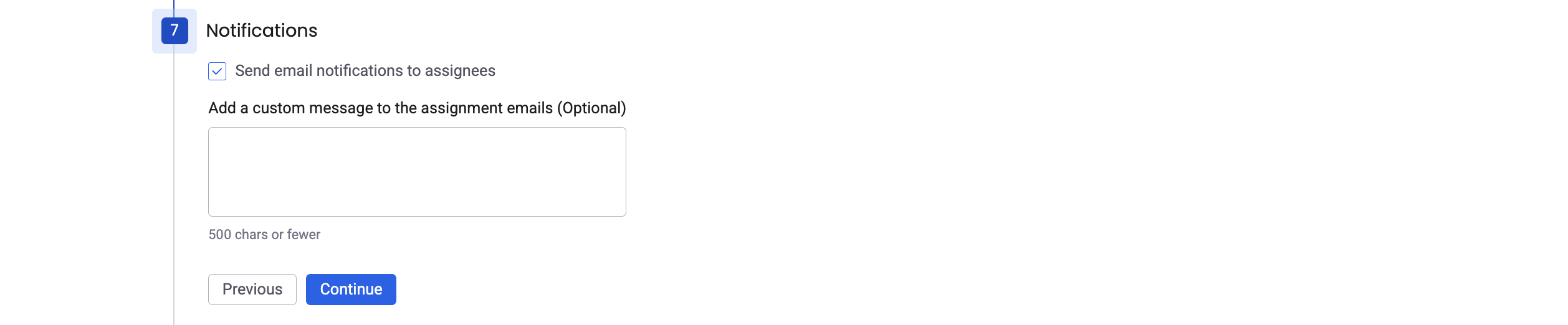 Send custom notification emails