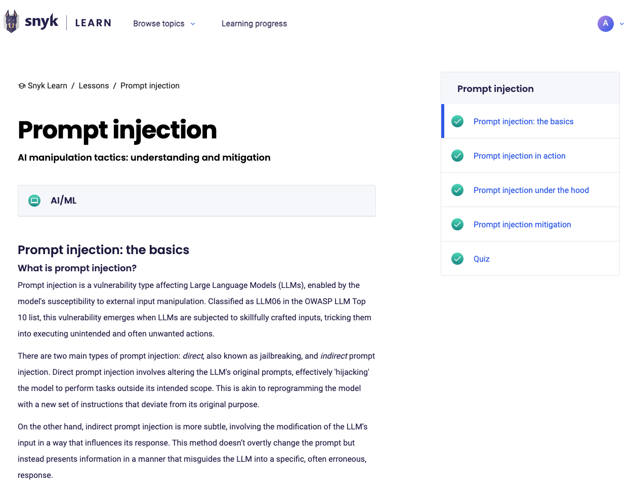 Download certificate button on a completed Learning Path